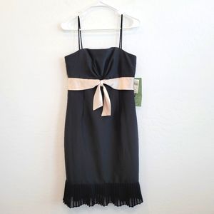 NWT De Laru Brand Black Bow Detail Dress Size 10